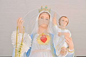 Statue Virgin Mary with Jesus