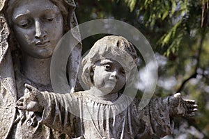 Statue Of Virgin Mary and Jesus Christ