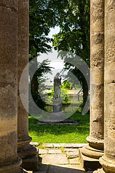 The statue of the Virgin Mary, Pidhirtsi. Ukraine