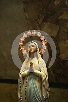 Statue of Virgin Mary in Rome.