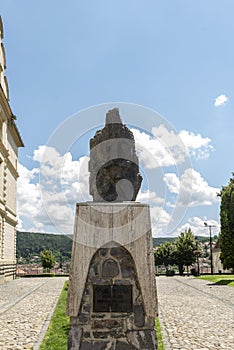 Statue of Vlad Tepes, or Vlad Dracul or Dracula in Sighisoara, his birth town