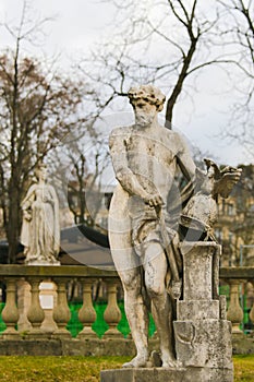 Statue of Vulcan in the Jardin du Luxembourg, Paris, France