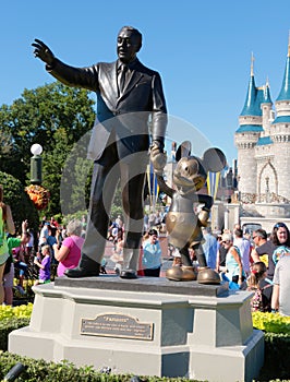 Walt Disney at the Magic Kingdom