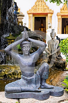 Statue in the Wat Pho or Wat Phra Chetuphon Vimolmangklararm Rajwaramahaviharn in Bangkok