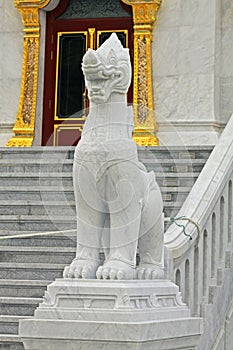 Statue In Wat Sam Chin, Bangkok, Thailand