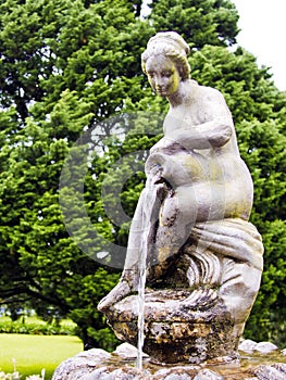Statue with water