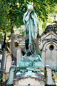 The Pere Lachaise cemetery in Paris photo