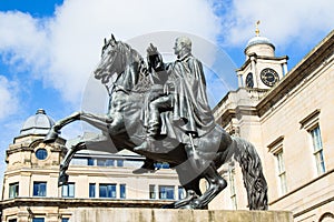 Statue of Wellington in Edinburgh