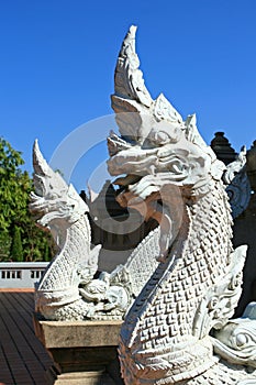 Statue of White Serpents