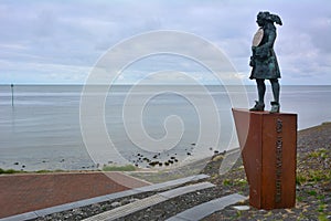 Statue of Willem de Vlamingh in Oost - Vlieland Island
