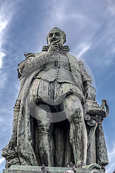 Statue of William I, Willem Frederik, Prince of Orange-Nassau in Den Haag, Netherlands