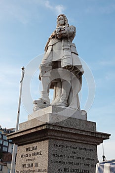 Statue of William of Orange in Brixham, Devon