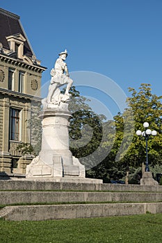 Statue of William Tell in Lausanne, Switzerland