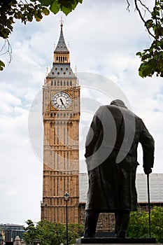 Statue of Winston Churchill. London