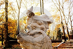 Statue of a witch in Central Park, New York City