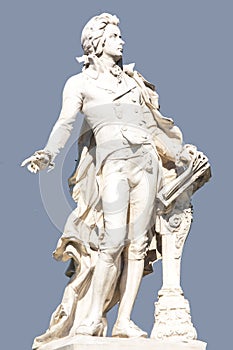 Statue of Wolfgang Amadeus Mozart in Vienna.