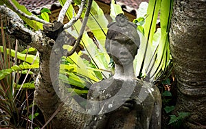 Statue of woman in Bali Indonesia