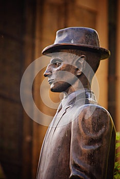 Statue of Kafka in Praga photo