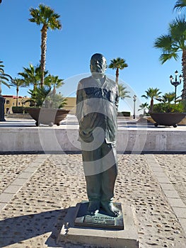 Statue of the writer and journalist Fernando QuiÃÂ±ones Chozas in Cadiz Spain photo