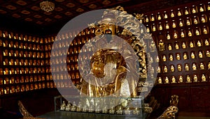 Statue of Xuanzang. Great Wild Goose Pagoda, Xian (Sian, Xi'an), China