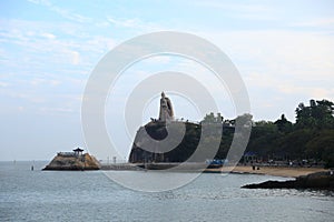 The statue of Zheng Chenggong on the Gulangyu islet photo