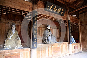 The statue of Zhuxi in Wuyi mountain