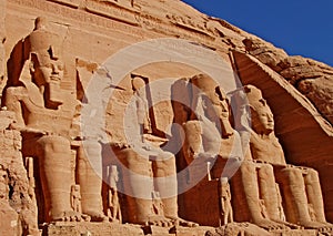 Statues in Abu Simbel photo