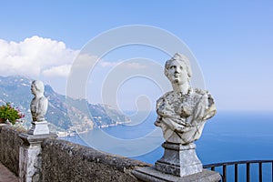 Statues Along the Terrace of Infinity in Ravello photo