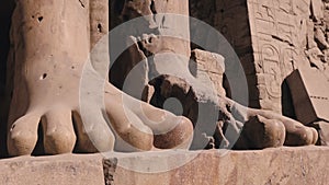 Statues In The Ancient Karnak Temple