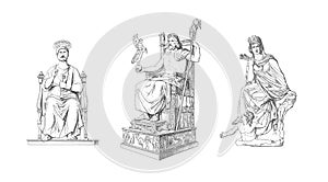 Statues | Antique Art Illustrations