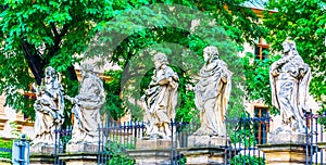 statues of apostles in front of the saint peter and paul church in Krakow/Cracow, Poland....IMAGE