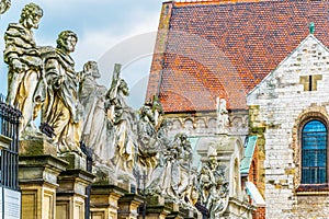 statues of apostles in front of the saint peter and paul church in Krakow/Cracow, Poland....IMAGE