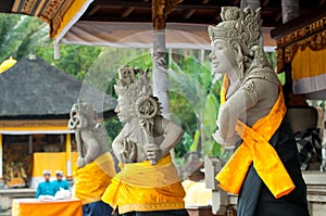Statues of Balinese demon