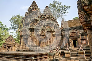 Statues of Banteay Srei, Siem Reap, Cambodia