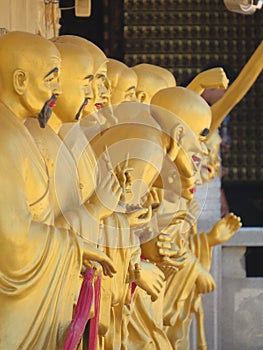 Statues 10000 buddha monastry photo