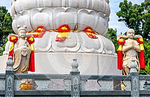 Statues at a Buddhist temple in Thailand