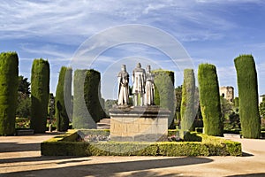 Statues of the Catholic Monarchs and Christopher Columbus