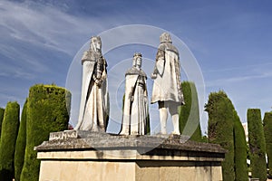 Statues of the Catholic Monarchs and Christopher Columbus photo