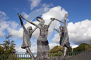 Statues of the children of lir