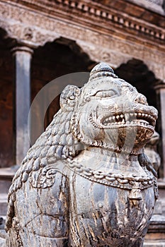 Statues and decorations in Patan Durbar Square, Nepal