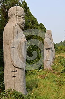 Statues of Dignitaries, Song Dynasty Tombs, China