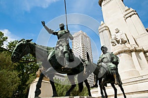 Statues of Don Quixote and Sancho Panza