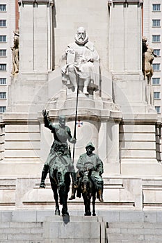 Statues of Don Quixote and Sancho Panza - Madrid - Spain