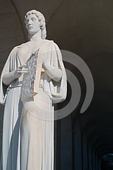 Statues in EUR quarter, Rome Italy