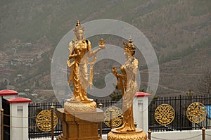 Statues of Godess Tara, Thimpu, Bhutan