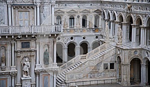 Statues guarding the steps