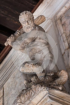 Statues of Hercules slaying the Hydra: Entrance to the Golden St