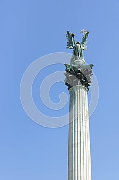 Statues of the heroes square, budapest