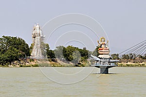 Statues of Hindu gods Ganga and Shiva in Haridwar photo