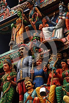 Statues of Hindu temple, Singapore